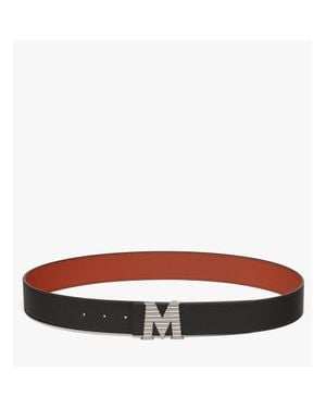 MCM Claus Fluted M Reversible Belt 1.5" - Brown