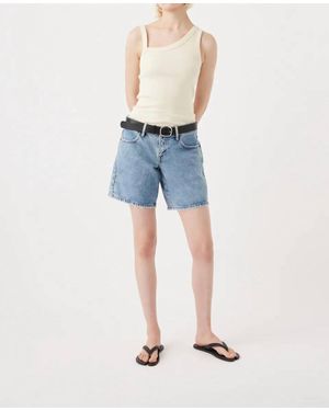 OUTLAND DENIM Kira Bermuda Shorts - Blue