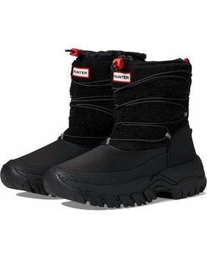 HUNTER ORG ROLL TOP SHERPA 黒 24センチ The Roll Top Sherpa Boot by Hunter in Black – Shoes 'N' More
