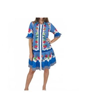 IslaPayal Lisbon Mini Dress - Blue