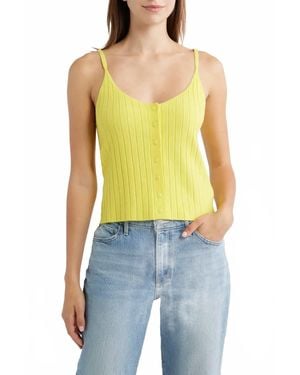 DELUC Vieste Rib Knit Tank Top - Blue