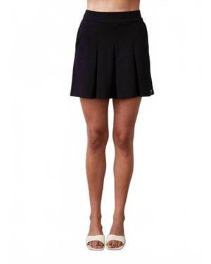 Stateside Ponte Pleated Mini Skirt - Black