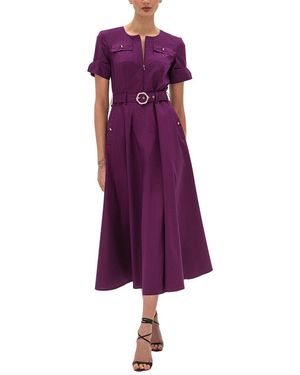 BGL A-Line Dress - Purple