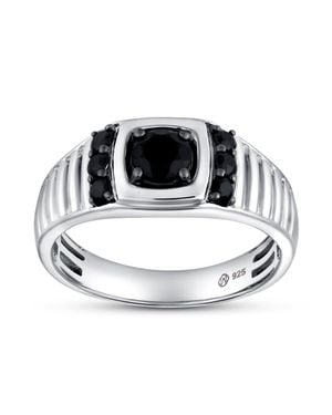 LuvMyJewelry Shin 0.75Ct Cushion Halo Spinel Ring 925 - Metallic