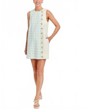mestiza Scallop Mini Dress - White