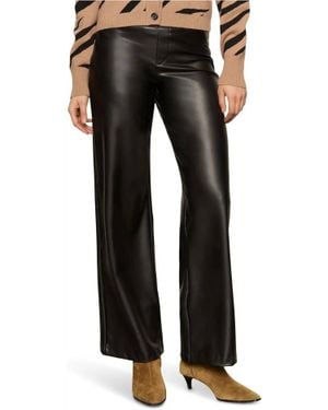 Sanctuary Runway Vegan Leather Trouser - Black