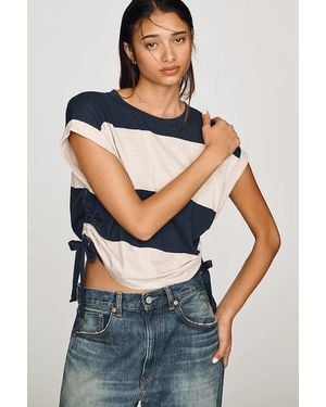 Sanctuary All Day Ruched Tee - Blue