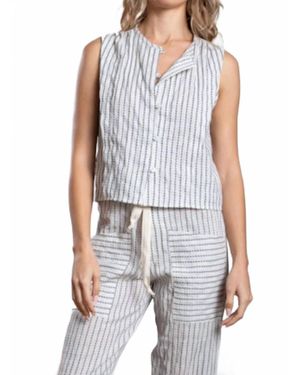 Pharaoh Jillian Sleeveless Top - Blue