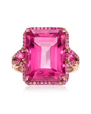 Ross-Simons Topaz Ring With Sapphires - Pink