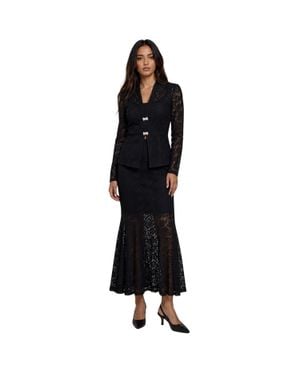 Akalia The Valentina Lace Mermaid Skirt - Black