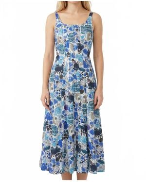 Ro's Garden Camillie Midi Dress - Blue