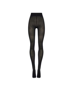 Wolford Cotton Rib Tights - Black