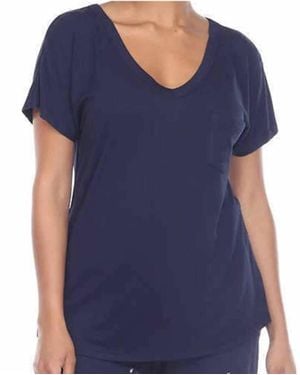 Honeydew Intimates Super Soft Short Sleeve Pajama Top - Blue