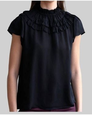 Go> By Go Silk Brunch Date Top - Black