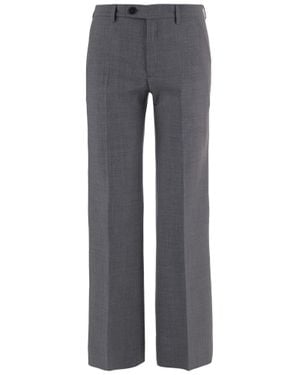 DARKPARK Colin Tailored Pressed-Pleat Stretch-Wool Formal Pants - Gray
