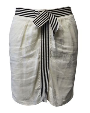 Armani Emporio Floral Motif Skirt - Gray