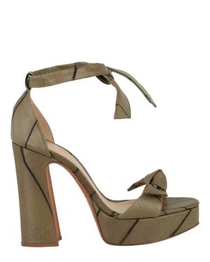 Alexandre Birman Clarita Curve Heel Sandals - Metallic