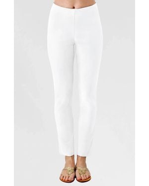 Gretchen Scott Gripeless Pull On Solid Pants - White