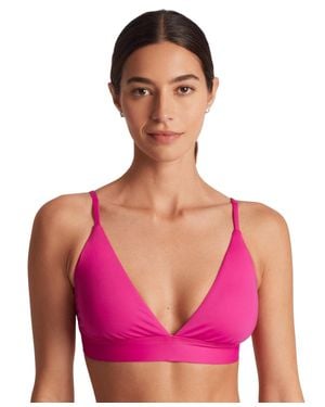 Ralph Lauren Triangle V-neck Bikini Top - Purple