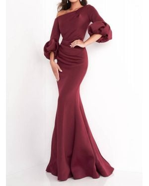 Jovani One Shoulder Dress - Red