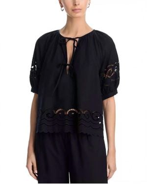 Rails Catalene Tie Blouse - Black