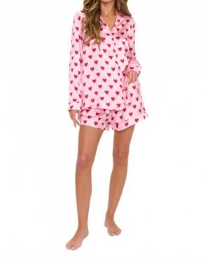 Show Me Your Mumu Early Riser Pj Set - Red