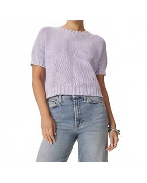Splendid Annmarie Short Sleeve Sweater - Blue