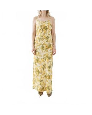T.W.I.N. That’s What I Need Bias Cut Maxi Dress - Metallic
