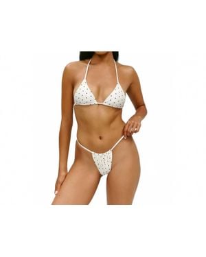 Frankie's Bikinis Lorenze Adore Satin Bikini Bottom - Black