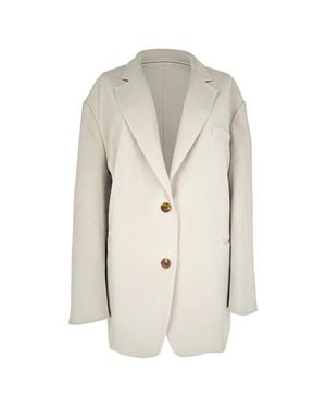 Frankie Shop Oversized Blazer - Natural