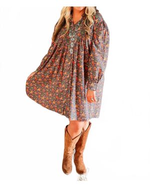 Layerz Clothing The Mustang Dress - Brown