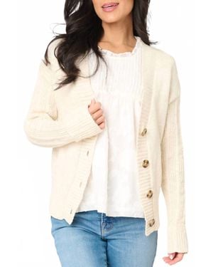 Sanctuary So Far So Good Long Sleeve Cardigan - White