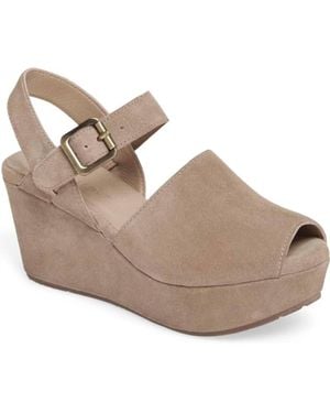 Chocolat Blu Wagga Ankle Strap Wedge - Gray