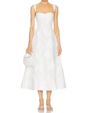 Clea Emilia Midi Dress - White