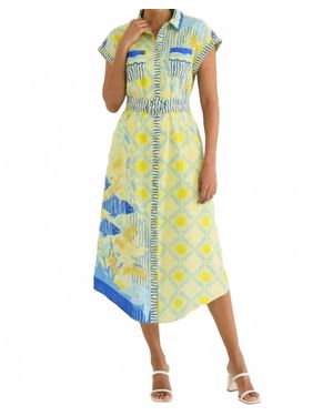 Alivia Willa Midi Dress - Yellow
