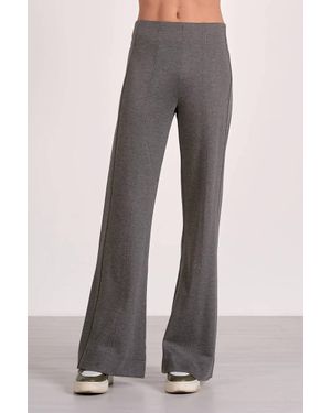 Elan Flare Detail Pants - Gray