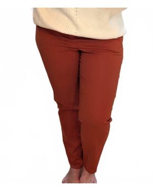 Southern Lady Vintage Pull On Mid Rise Pant - Red