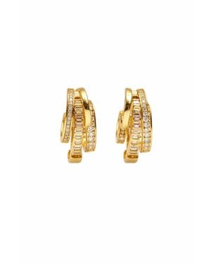 Native Gem Triple Threat Huggies Earring - Metallic