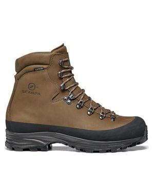 SCARPA Nubuck Leather Backpacking Boots With Gore-Tex Protection - Brown