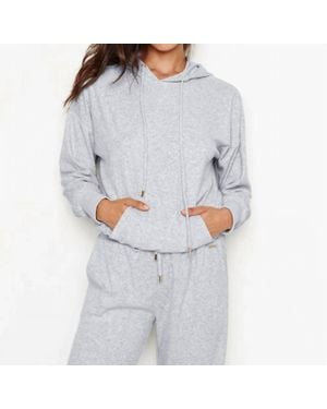 Melissa Odabash Nora Hoodie Jacket - Gray