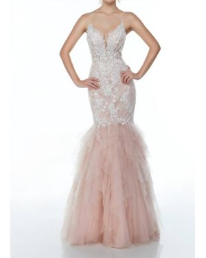 Alyce Paris Mermaid Dress - Multicolor