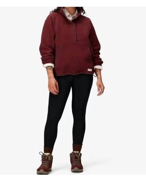Marmot Peak Cozy Quarter Snap Pullover - Red