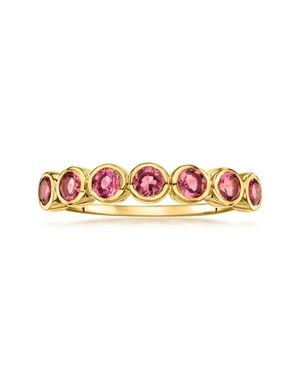 Ross-Simons Bezel-Set Tourmaline Ring - Pink