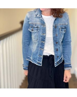 Kut From The Kloth Kara Long Sleeve Jacket - Blue