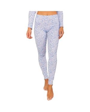 Reel Skipper Print Water Leggings - Blue
