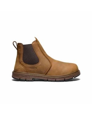Keen Belgian Gum Soft Toe San Jose 90° Heel Work Boot - Brown