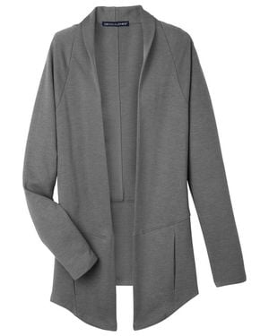 Devon & Jones New Classics Charleston Cardigan - Gray