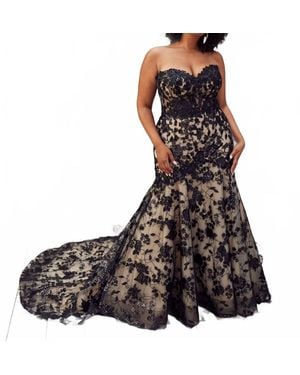 CASABLANCA Maren Wedding Dress - Brown