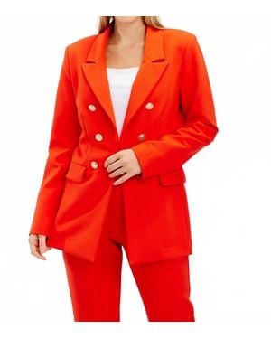 FRANK LYMAN Formal Hip-Length Jacket - Red