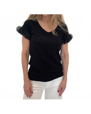 Bariloche Acapulco Ruffle Top - Black